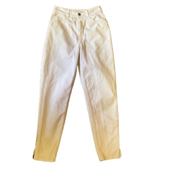 Vtg 80s white high waist Guess jeans - Picture 1 of 16